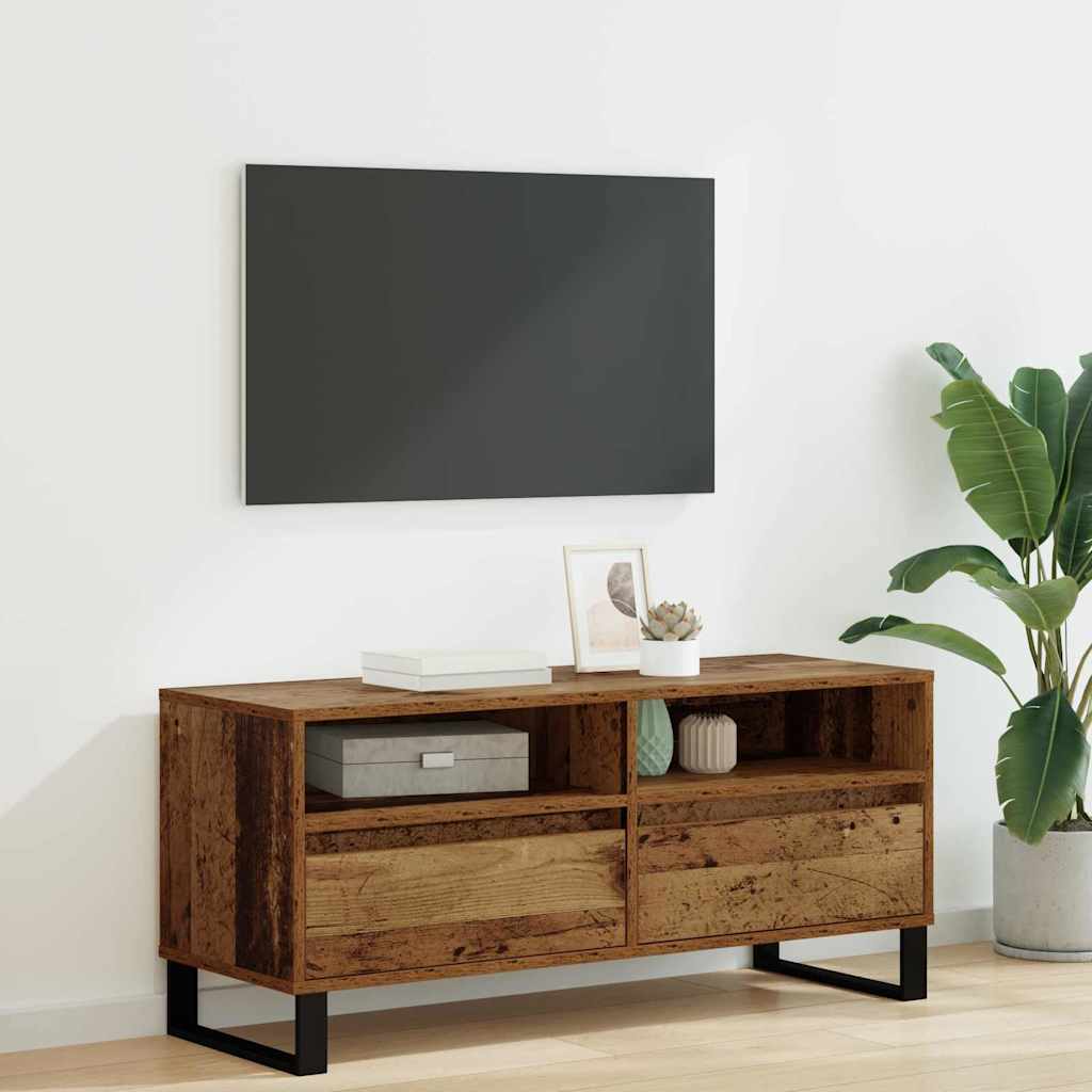 Meuble TV avec tiroir Bois Ancien 100 x 34,5 x 44,5 cm - XIOS