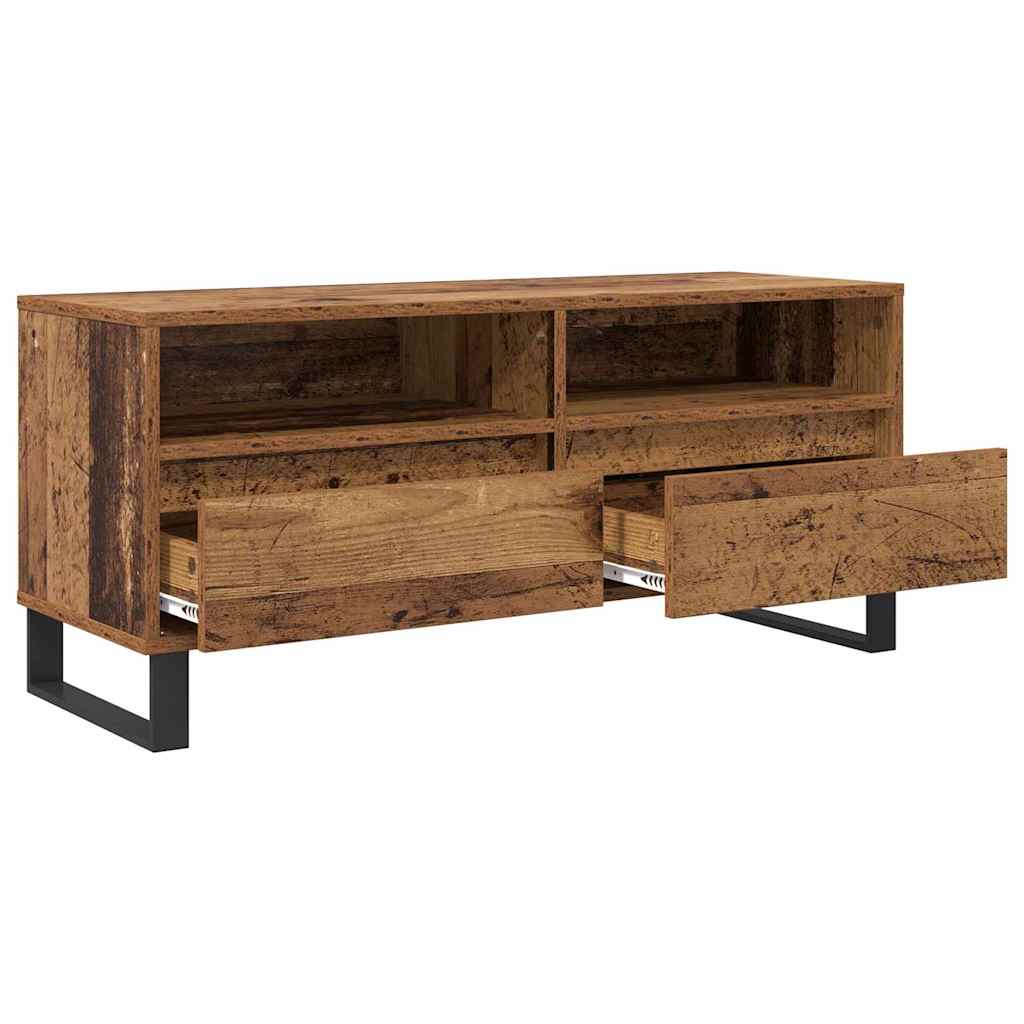 Meuble TV avec tiroir Bois Ancien 100 x 34,5 x 44,5 cm - XIOS
