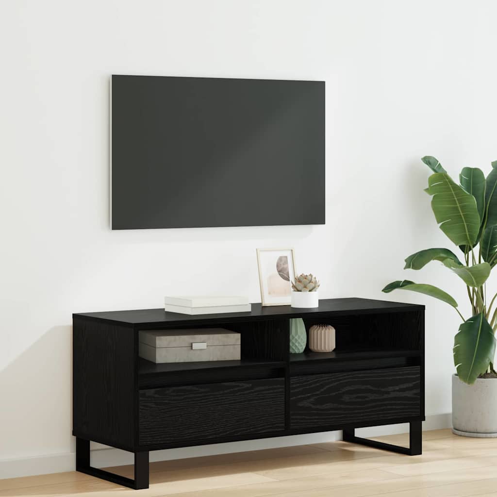 Meuble TV avec tiroir Chêne noir 100 x 34,5 x 44,5 cm - XIOS