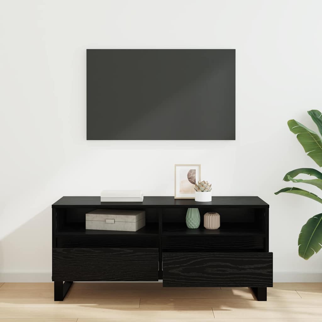 Meuble TV avec tiroir Chêne noir 100 x 34,5 x 44,5 cm - XIOS