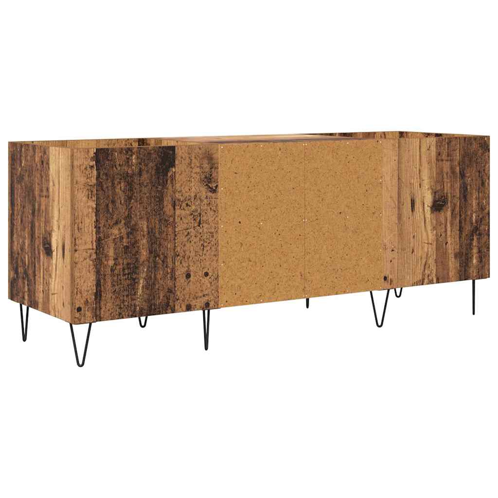 Meuble à vinyles avec étagère Bois Ancien 121 x 38 x 48 cm - XIOS