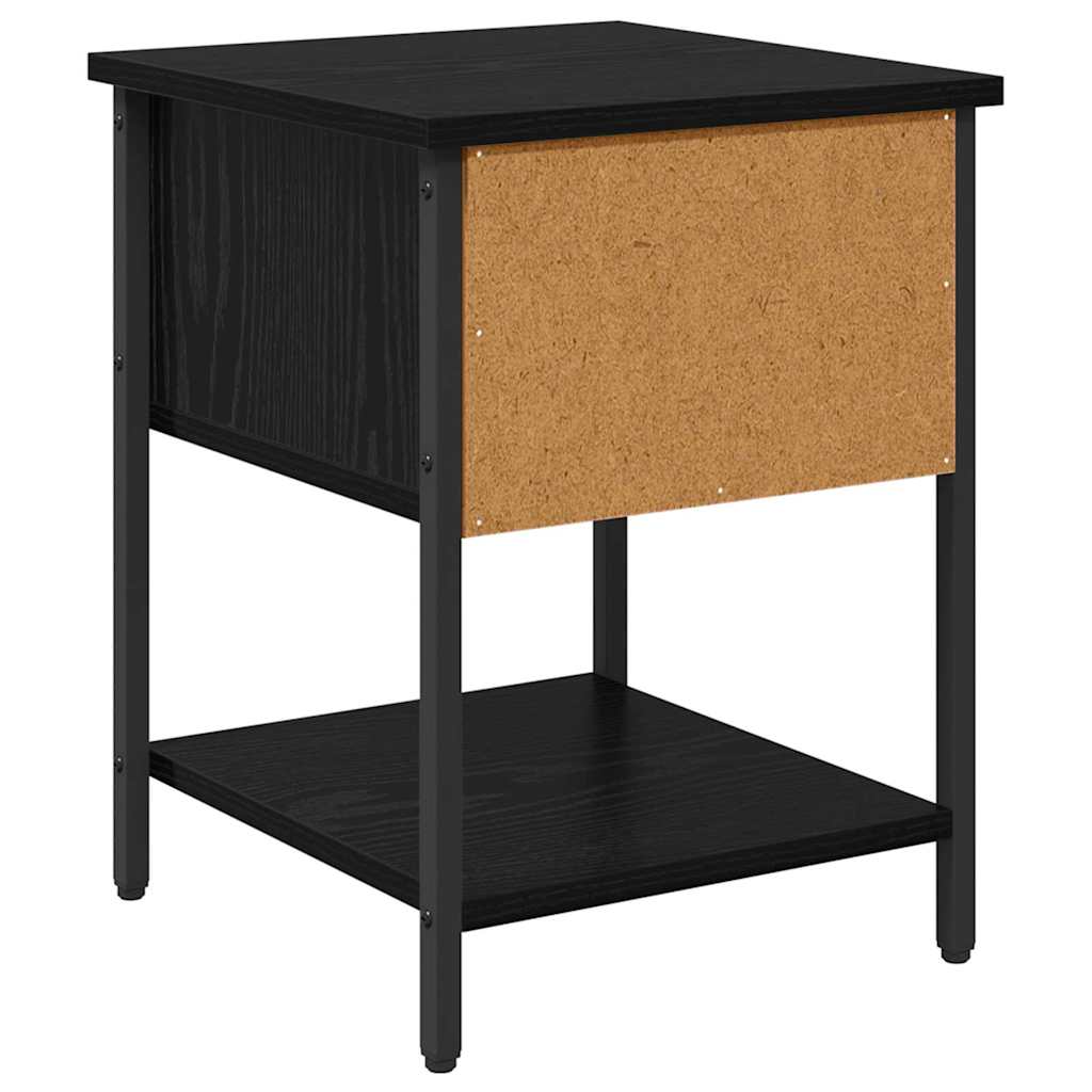 Table de chevet avec tiroir 2 pcs Chêne noir 34 x 35,5 x 45 cm - XIOS