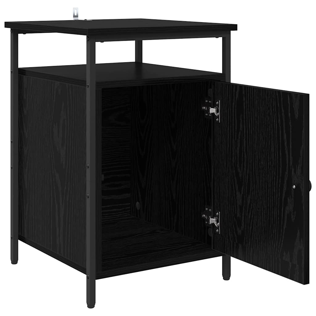 Cabinet de chevet Chêne noir 40 x 42 x 60cm Bois d'ingénierie - XIOS