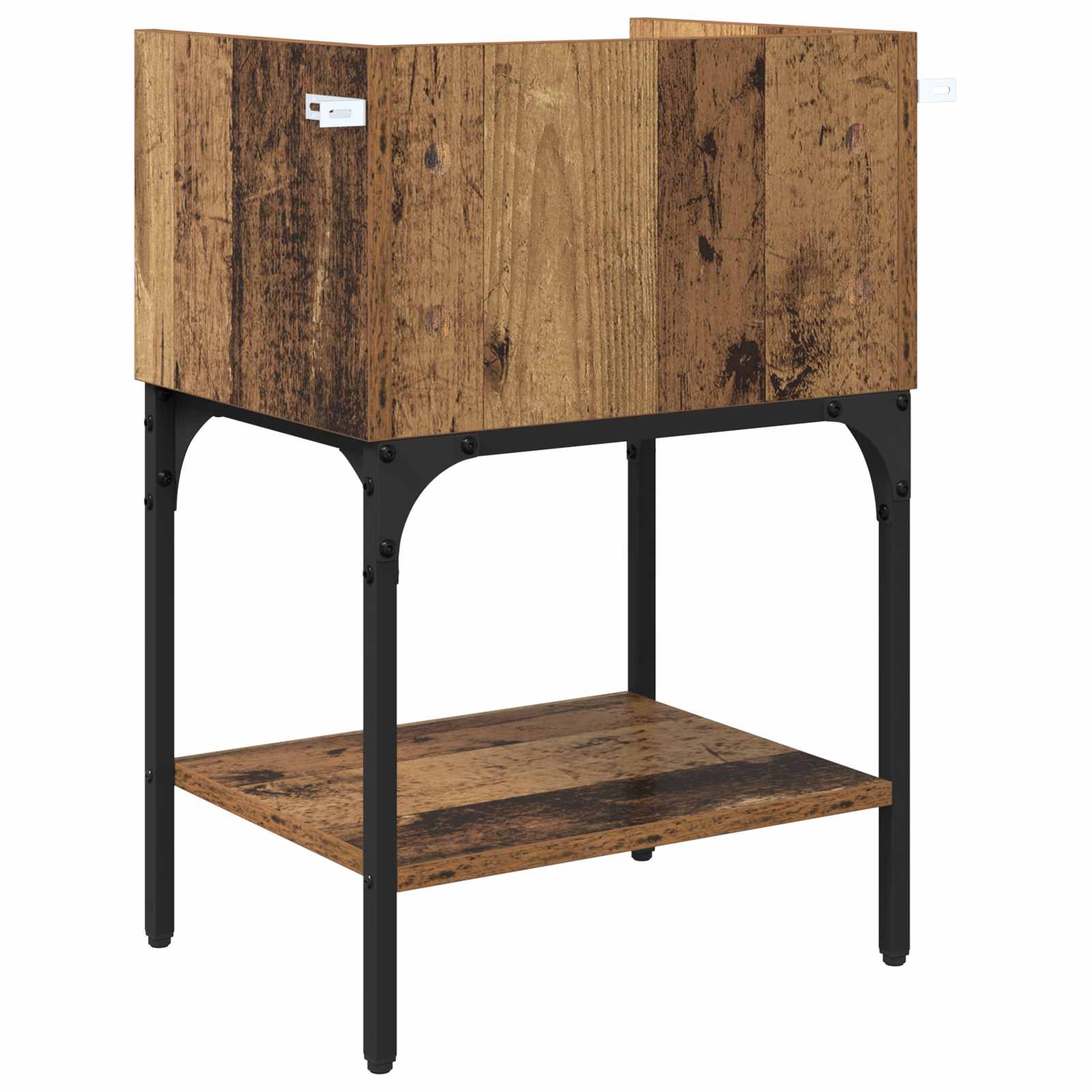Table de chevet avec tiroir 2 pcs Bois ancien 40 x 29 x 60 cm - XIOS