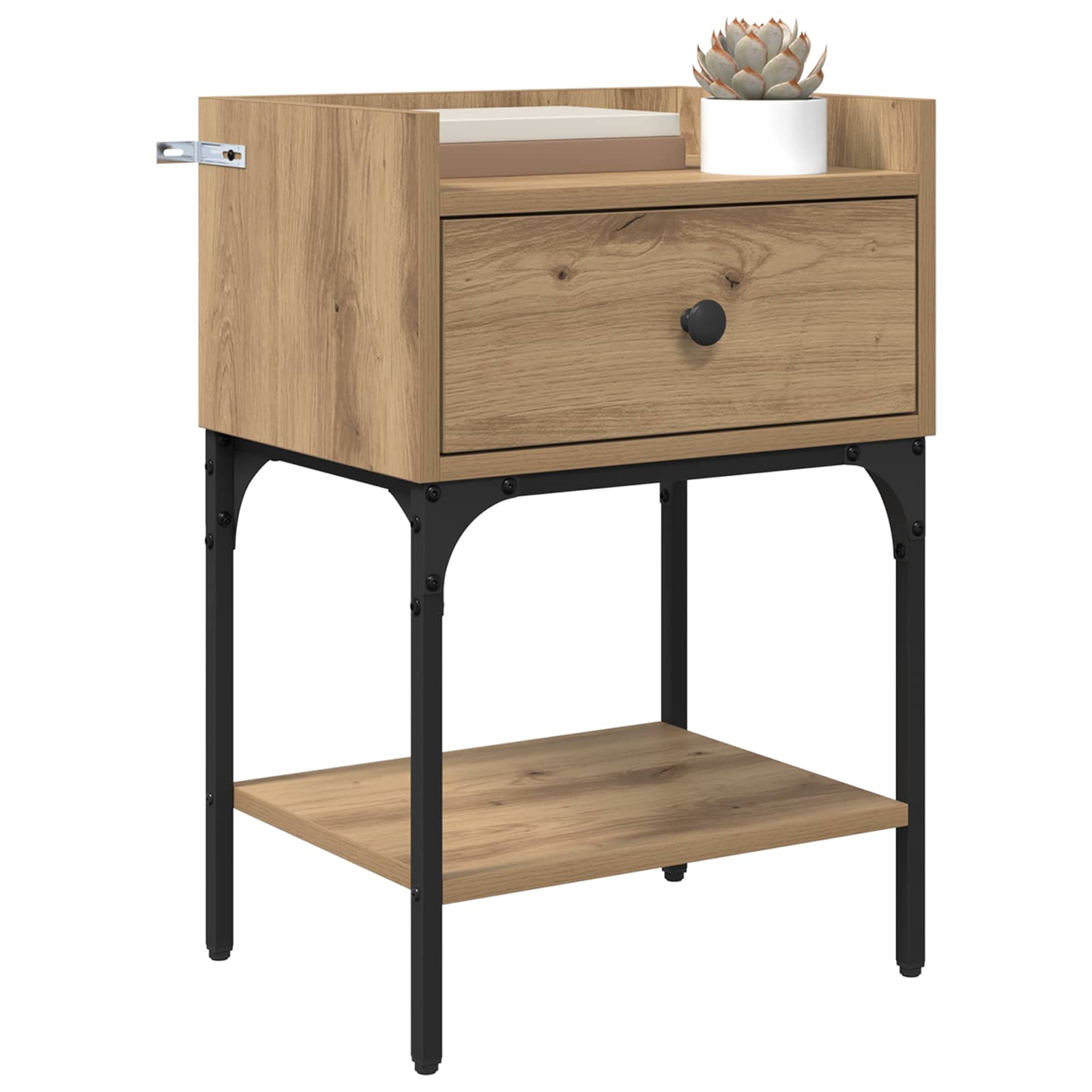 Table de chevet 2 pcs Chêne artisanal 40 x 29 x 60 cm - XIOS