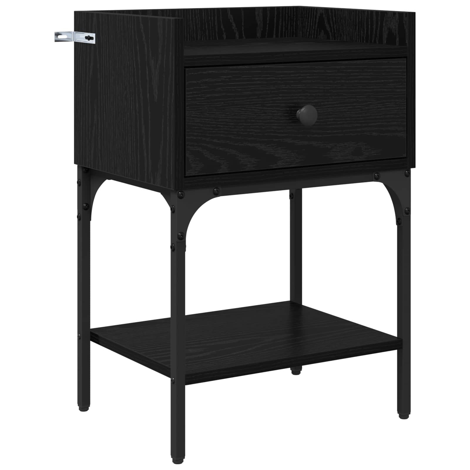 Table de chevet avec tiroir 2 pcs Chêne noir 40 x 29 x 60 cm - XIOS