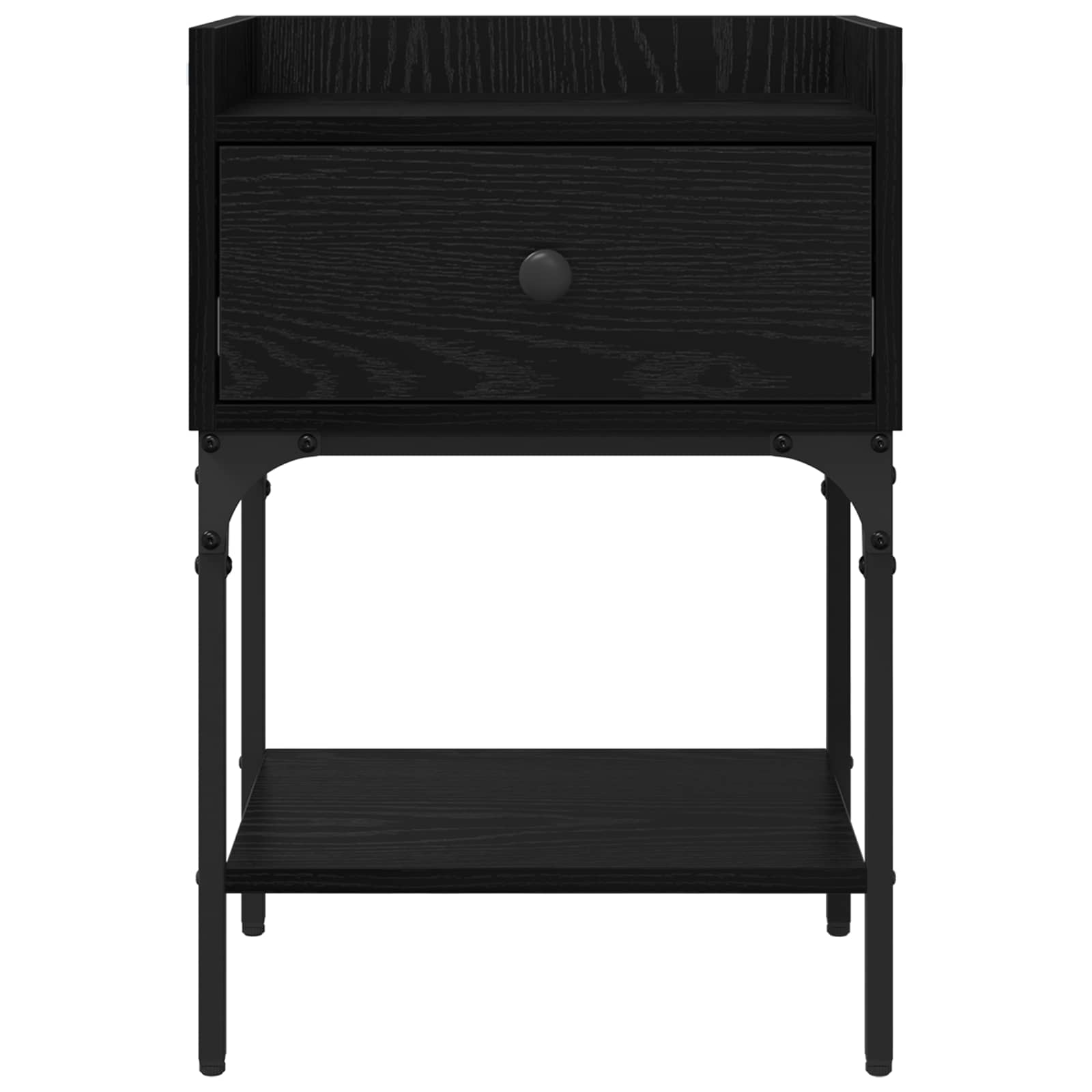 Table de chevet avec tiroir 2 pcs Chêne noir 40 x 29 x 60 cm - XIOS