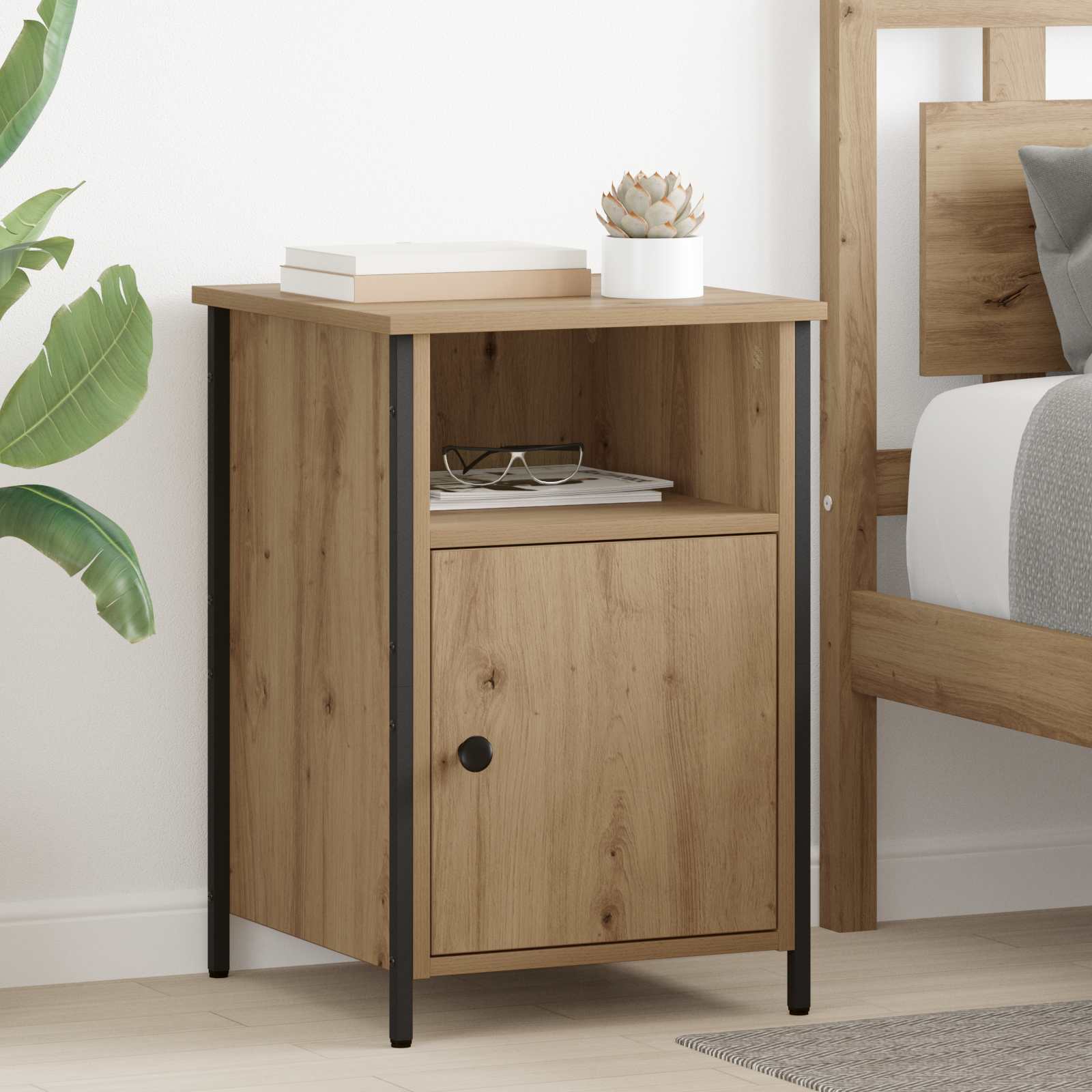 Cabinet de chevet 2 pcs Chêne artisanal 40 x 42 x 60 cm - XIOS