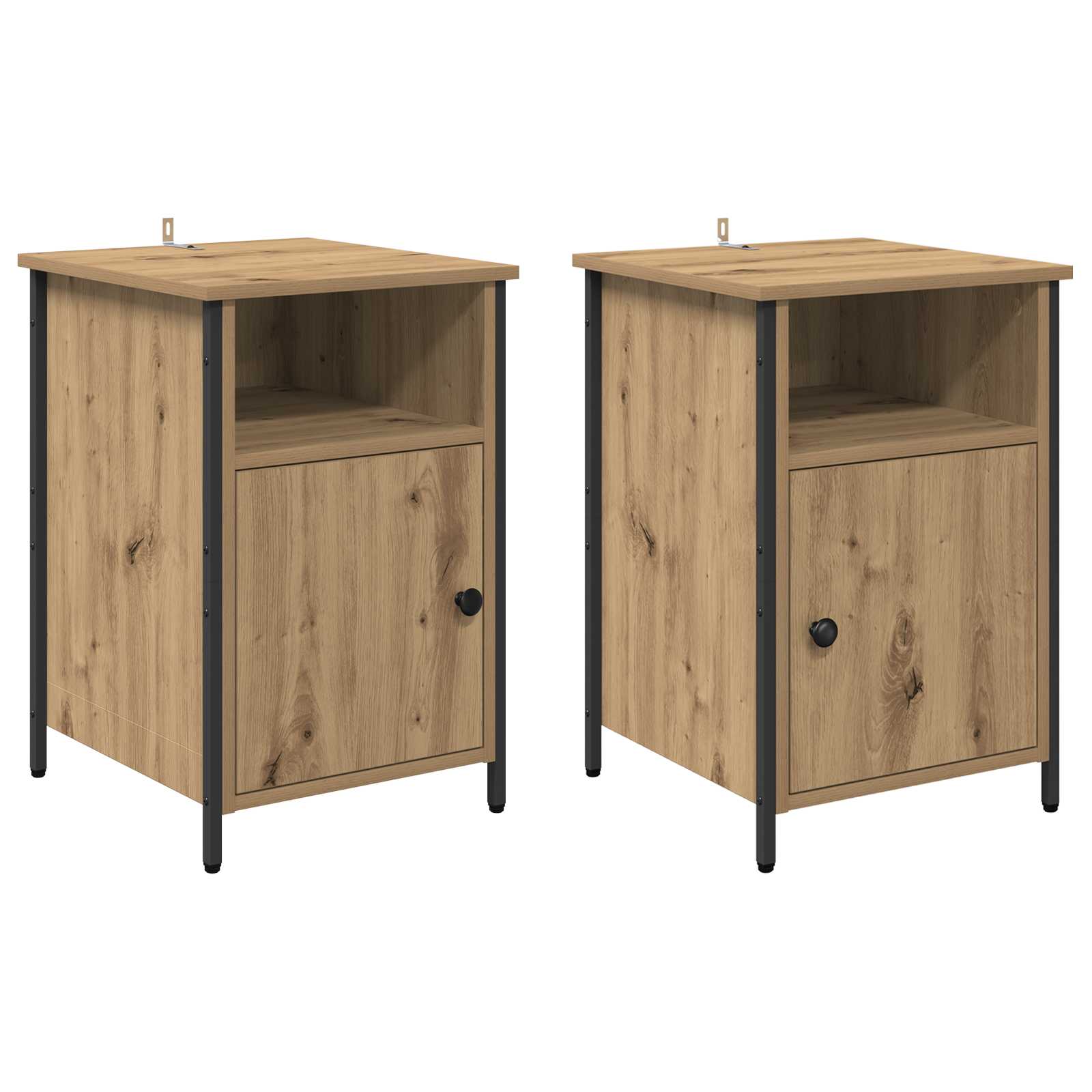 Cabinet de chevet 2 pcs Chêne artisanal 40 x 42 x 60 cm - XIOS