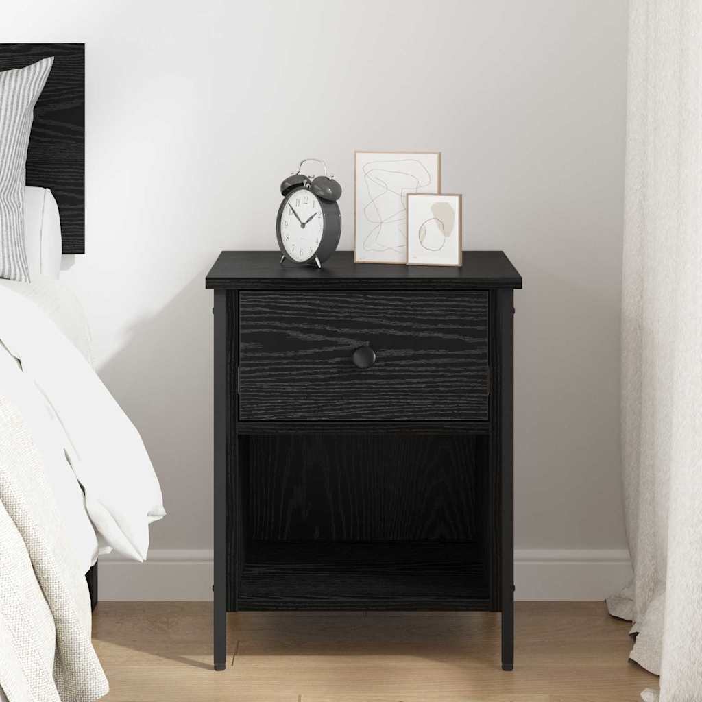 Cabinet de chevet Chêne noir 40 x 42 x 50 cm Bois d'ingénierie - XIOS