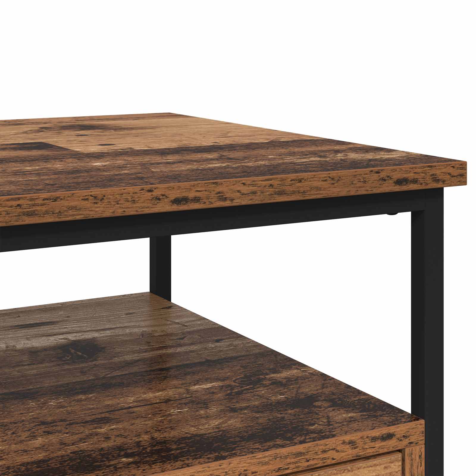 Cabinet de chevet avec tiroir 2 pcs Bois ancien 40 x 42 x 56 cm - XIOS