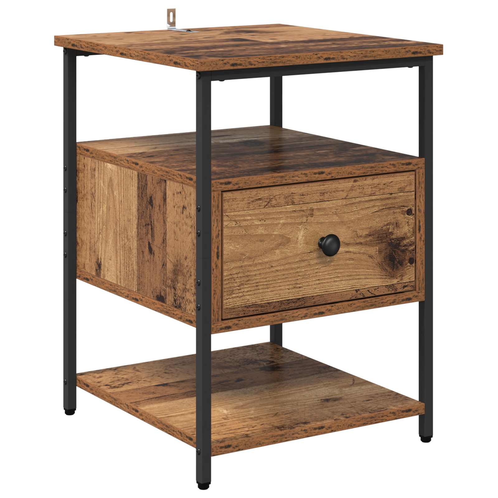 Cabinet de chevet avec tiroir 2 pcs Bois ancien 40 x 42 x 56 cm - XIOS