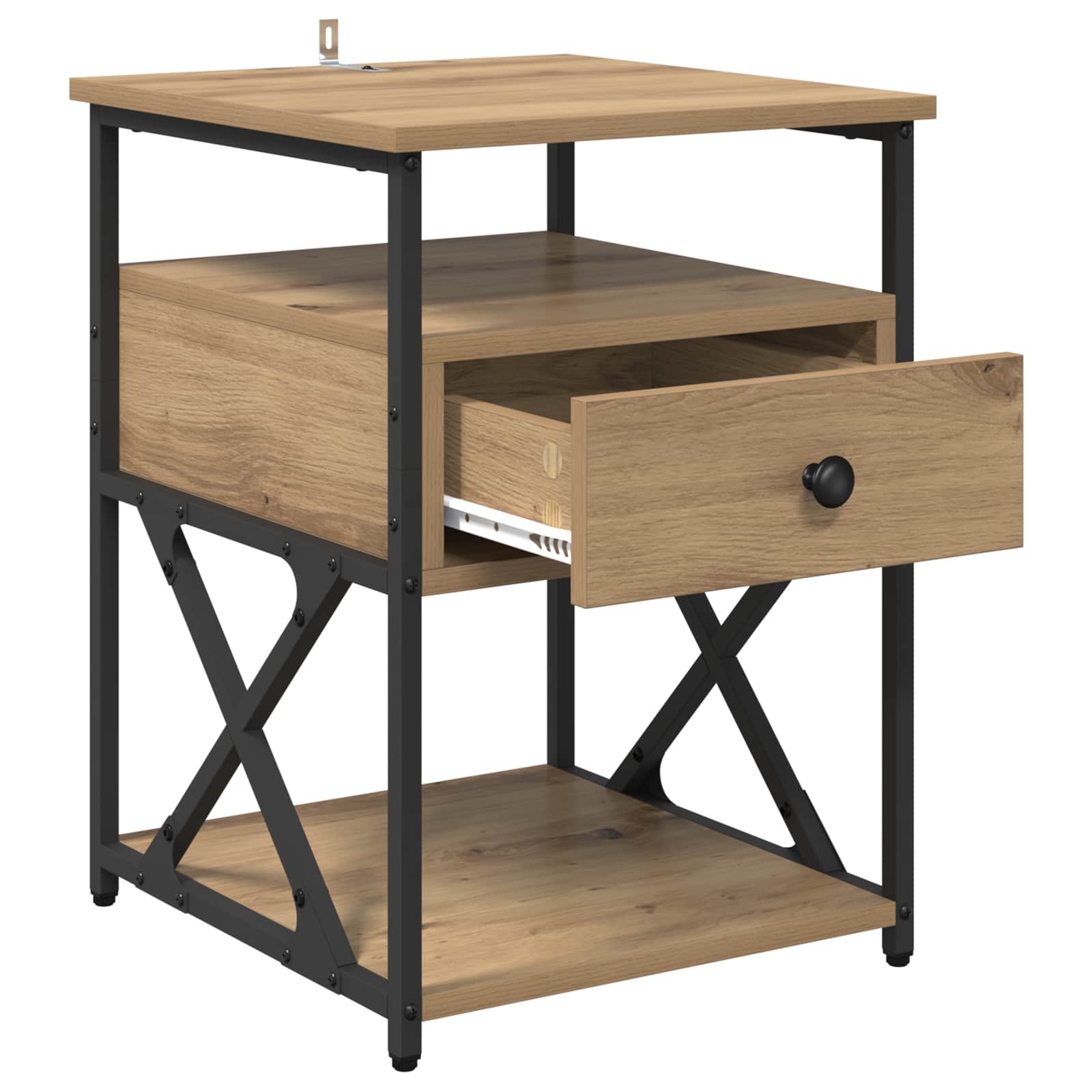 Cabinet de chevet 2 pcs Chêne artisanal 40 x 42 x 55 cm - XIOS