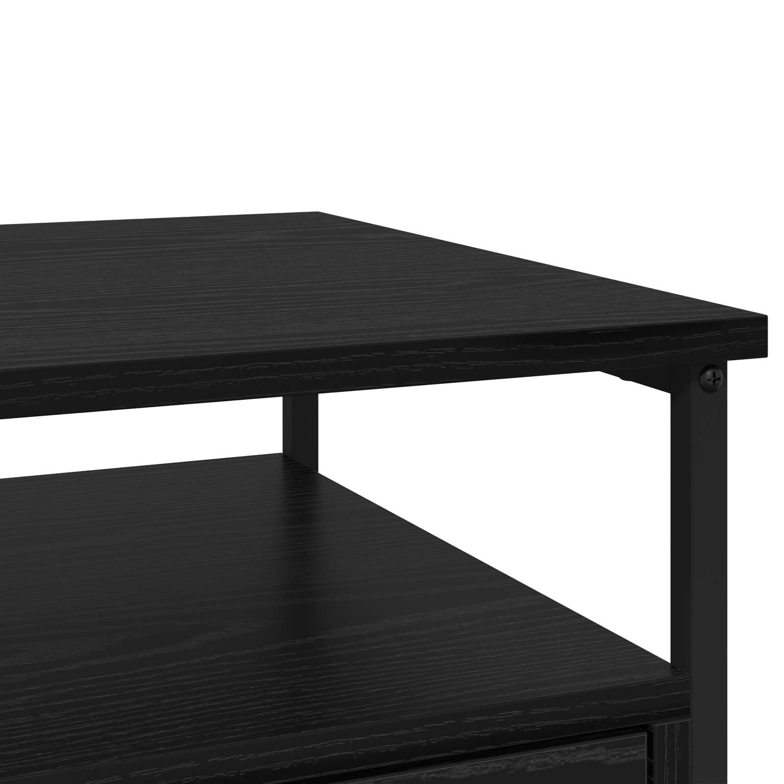 Cabinet de chevet Chêne noir 40 x 42 x 55 cm Bois d'ingénierie - XIOS