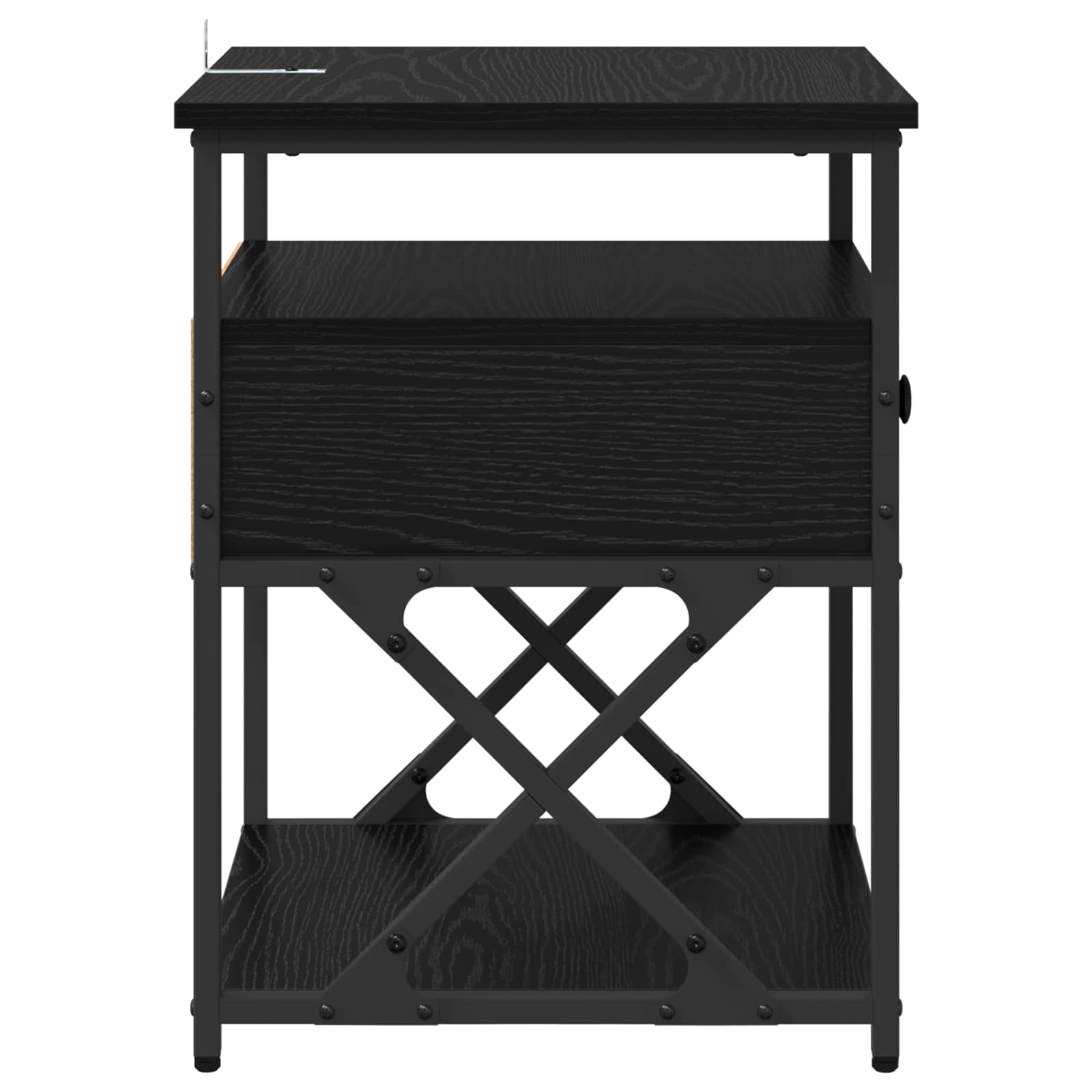 Cabinet de chevet Chêne noir 40 x 42 x 55 cm Bois d'ingénierie - XIOS