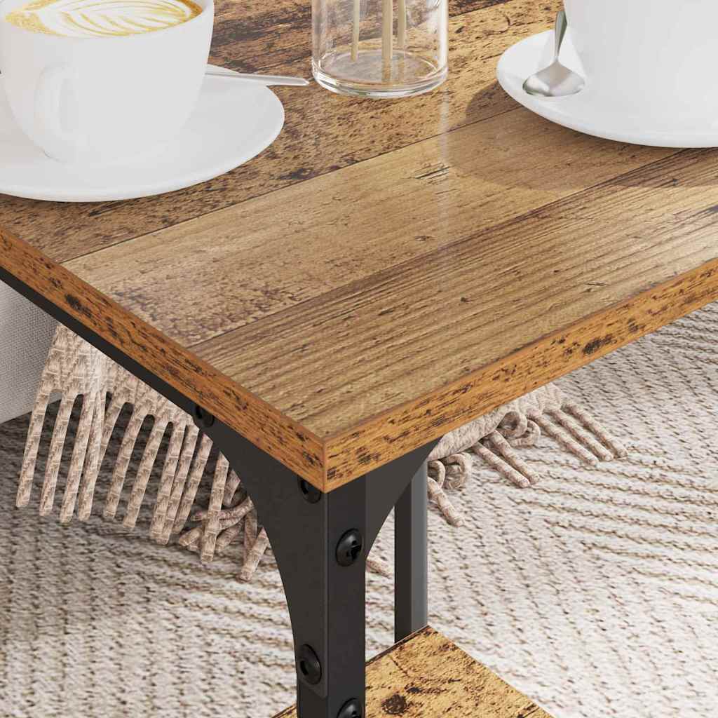 Table basse Bois Ancien 40 x 40 x 55 cm Bois d'ingénierie - XIOS