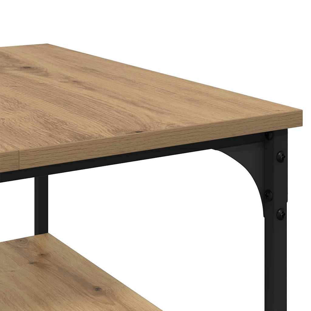 Table basse Chêne artisanal 55 x 55 x 40 cm Bois d'ingénierie - XIOS