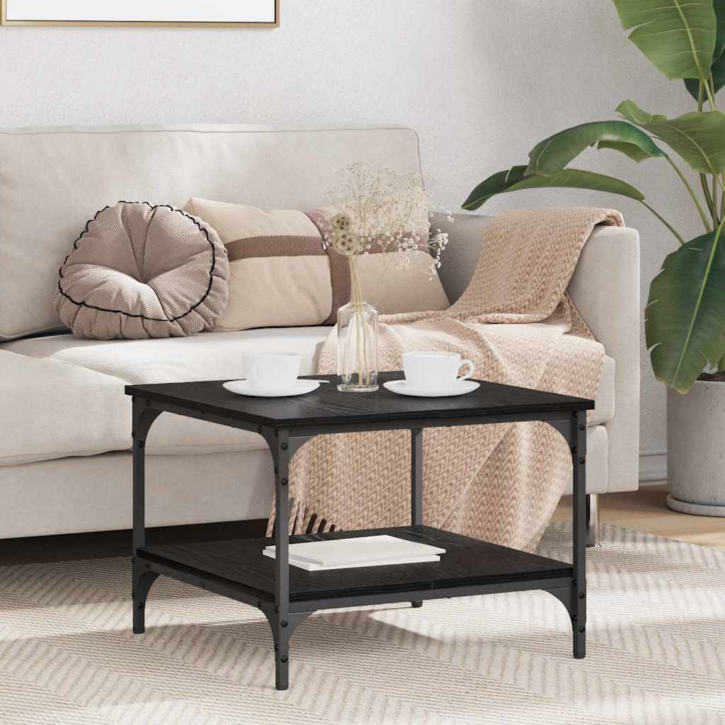 Table basse Chêne noir 55 x 55 x 40 cm Bois d'ingénierie - XIOS