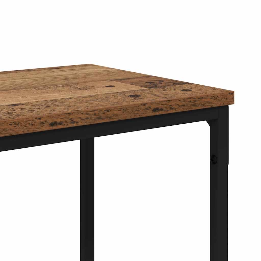 Table console avec étagère Bois Ancien 180 x 30 x 75 cm - XIOS
