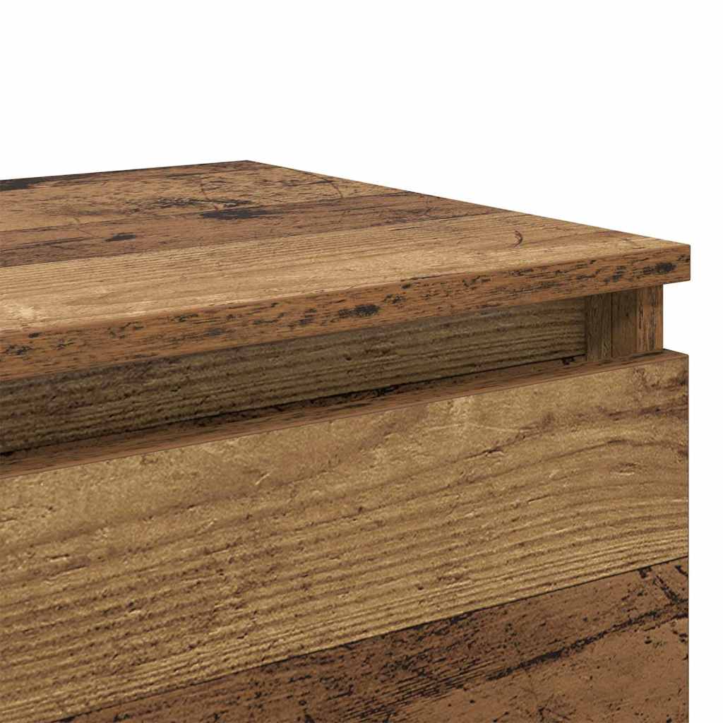 Cabinet de chevet avec tiroir 2 pcs Bois ancien 40 x 35 x 50 cm - XIOS