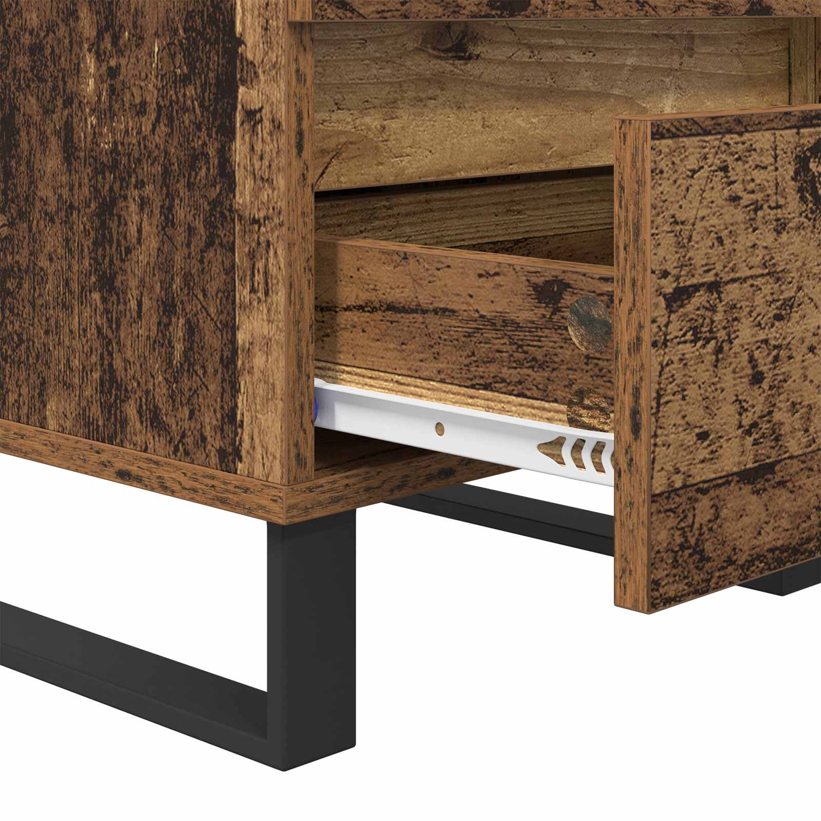 Cabinet de chevet avec tiroir 2 pcs Bois ancien 40 x 35 x 50 cm - XIOS
