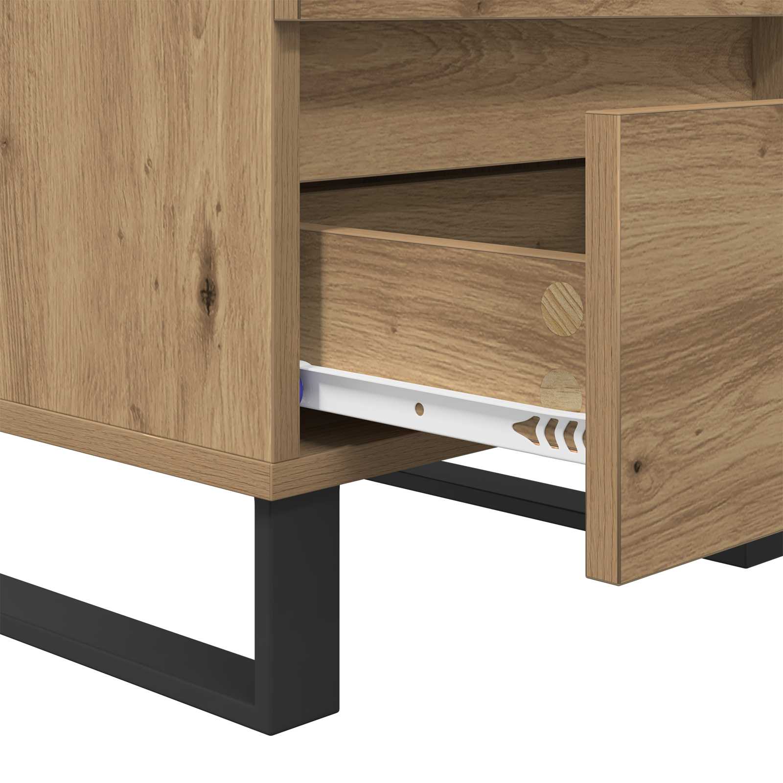 Cabinet de chevet 2 pcs Chêne artisanal 40 x 35 x 50 cm - XIOS