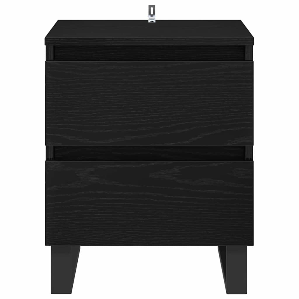 Cabinet de chevet Chêne noir 40 x 35 x 50 cm Bois d'ingénierie - XIOS