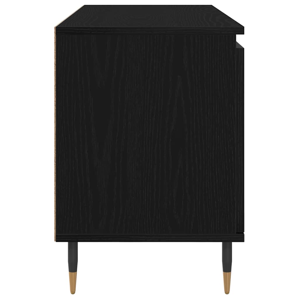 Meuble TV Chêne noir 104 x 35 x 50 cm Bois d'ingénierie - XIOS