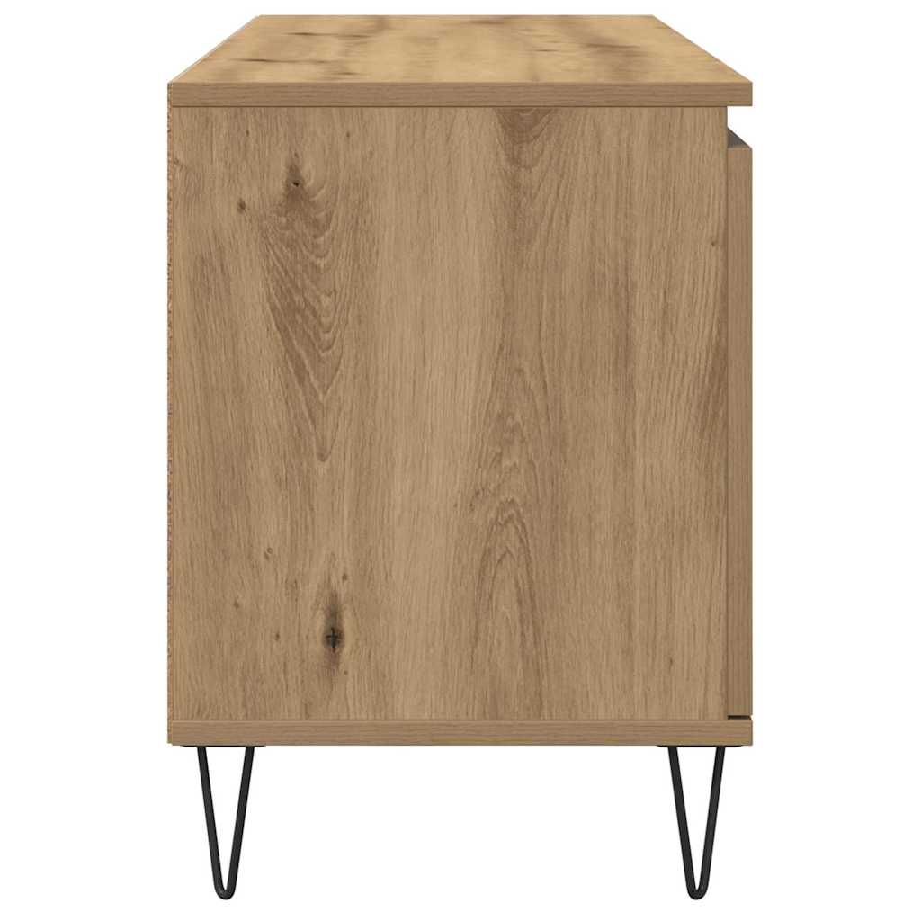 Meuble TV Chêne artisanal 104 x 35 x 50 cm Bois d'ingénierie - XIOS