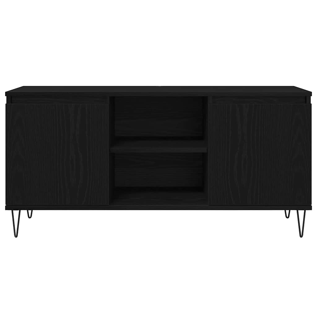 Meuble TV Chêne noir 104 x 35 x 50 cm Bois d'ingénierie - XIOS