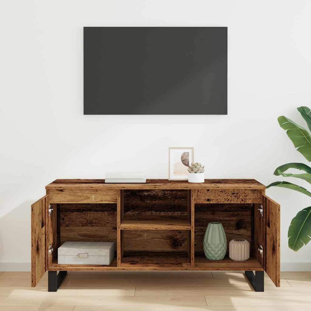 Meuble TV Bois Ancien 104 x 35 x 50 cm Bois d'ingénierie - XIOS