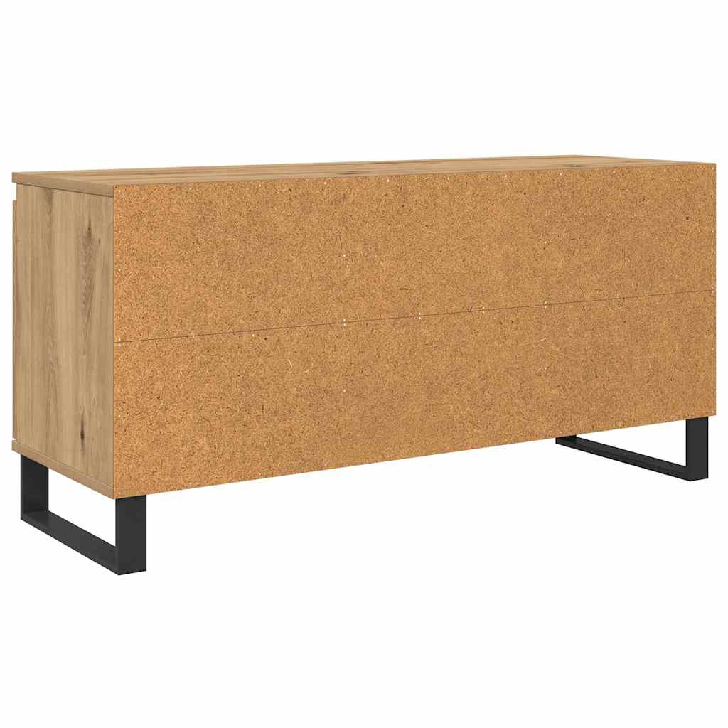 Meuble TV Chêne artisanal 104 x 35 x 50 cm Bois d'ingénierie - XIOS