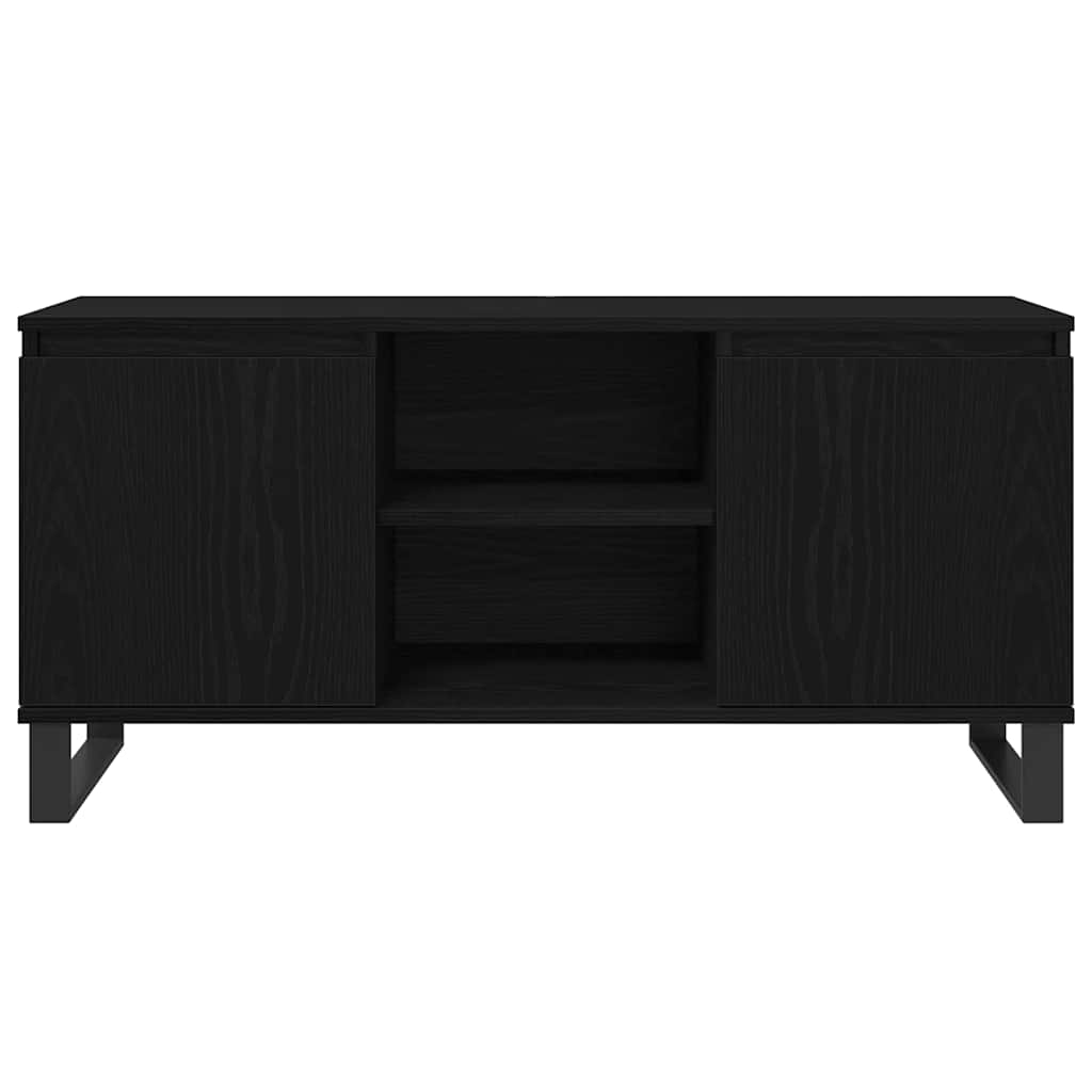 Meuble TV Chêne noir 104 x 35 x 50 cm Bois d'ingénierie - XIOS