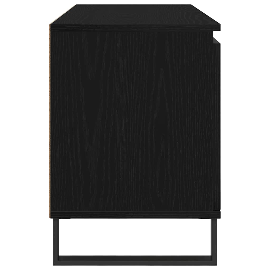 Meuble TV Chêne noir 104 x 35 x 50 cm Bois d'ingénierie - XIOS