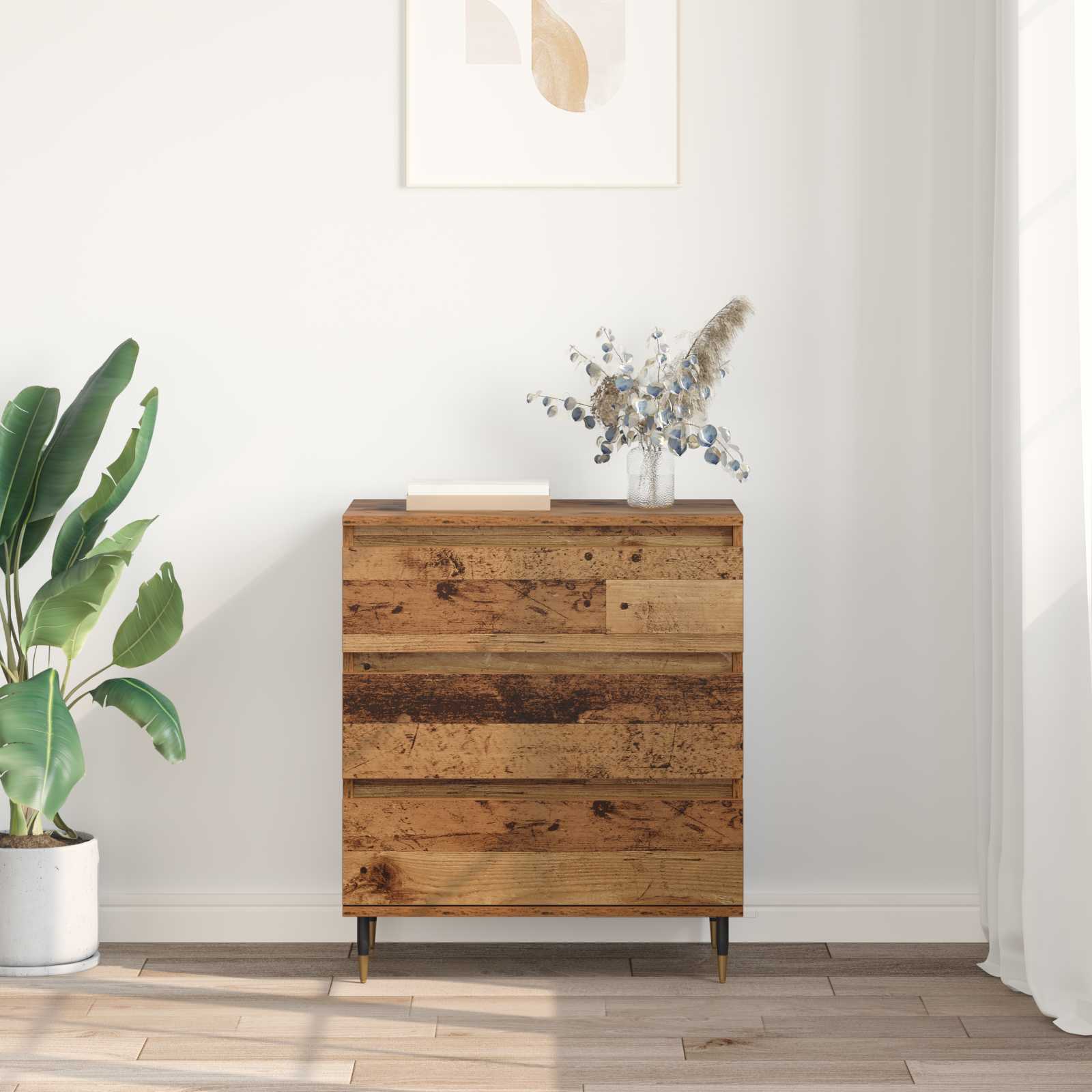 Buffet Bois Ancien 60 x 35 x 70 cm Bois d'ingénierie - XIOS
