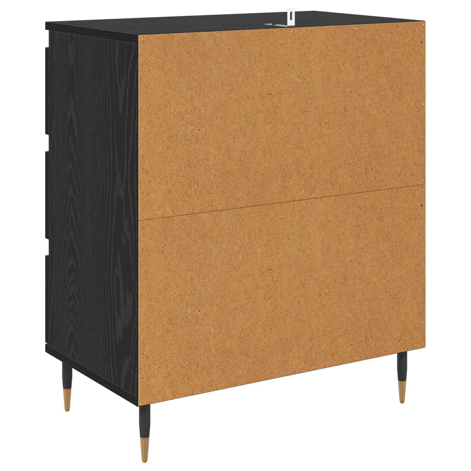 Buffet avec tiroir Chêne noir 60 x 35 x 70 cm Bois d'ingénierie - XIOS