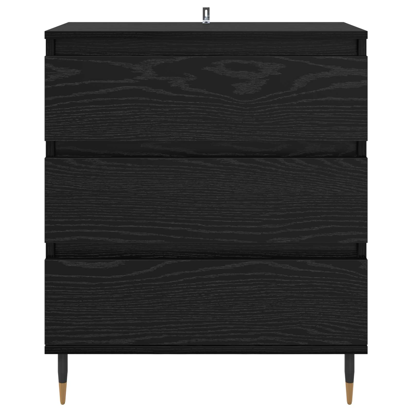Buffet avec tiroir Chêne noir 60 x 35 x 70 cm Bois d'ingénierie - XIOS