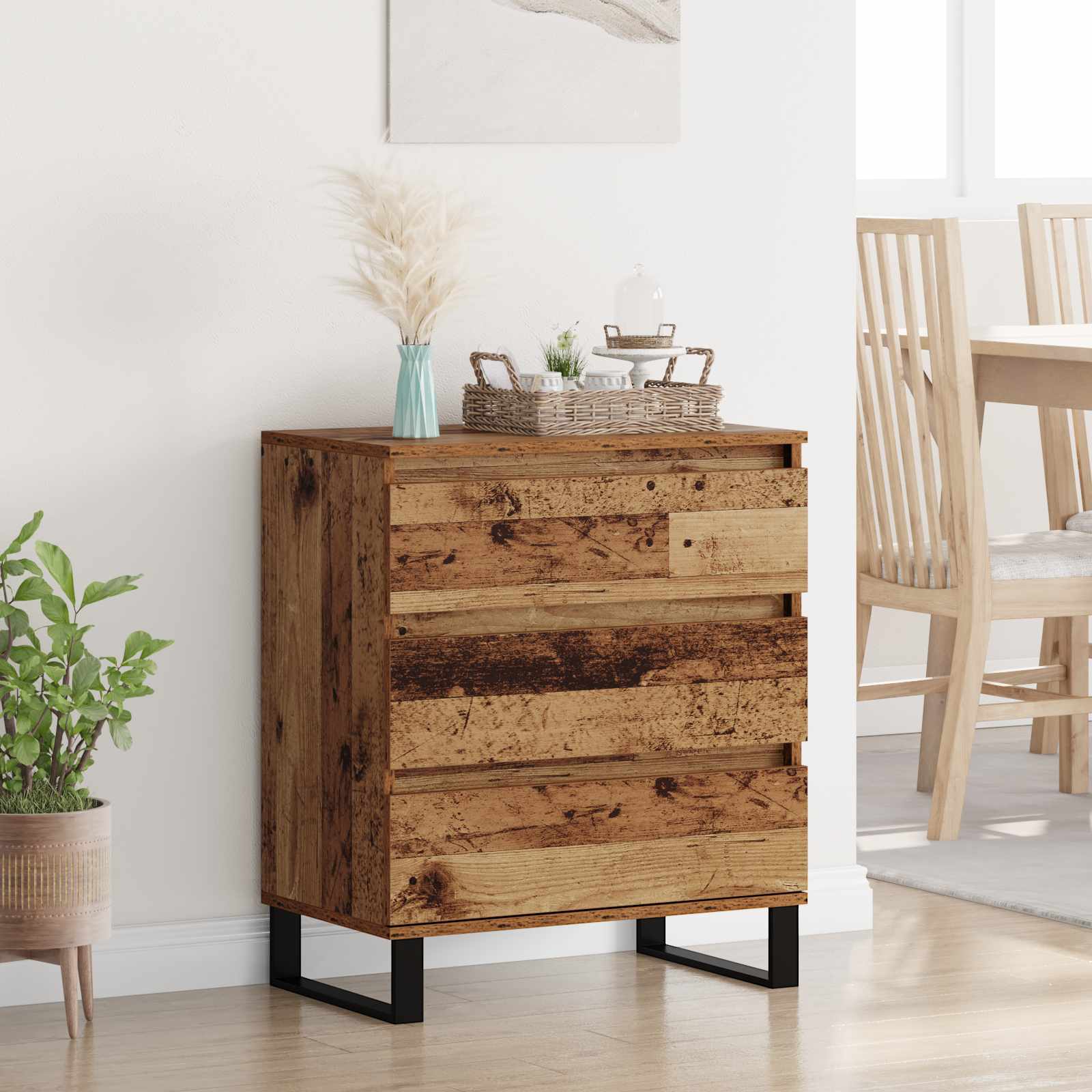 Buffet Bois Ancien 60 x 35 x 70 cm Bois d'ingénierie - XIOS