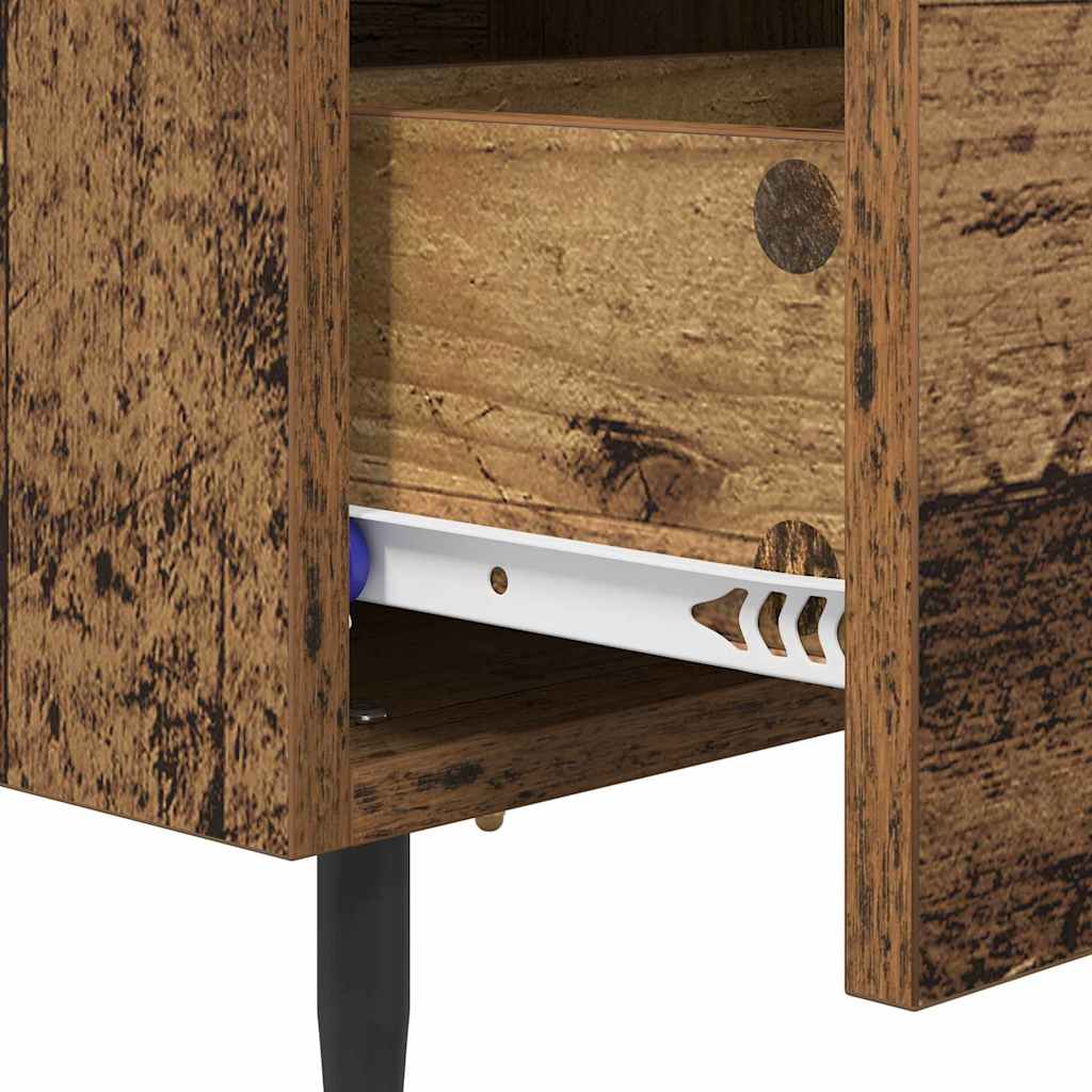 Cabinet de chevet 2 pcs Bois ancien 40 x 35 x 47.5 cm - XIOS