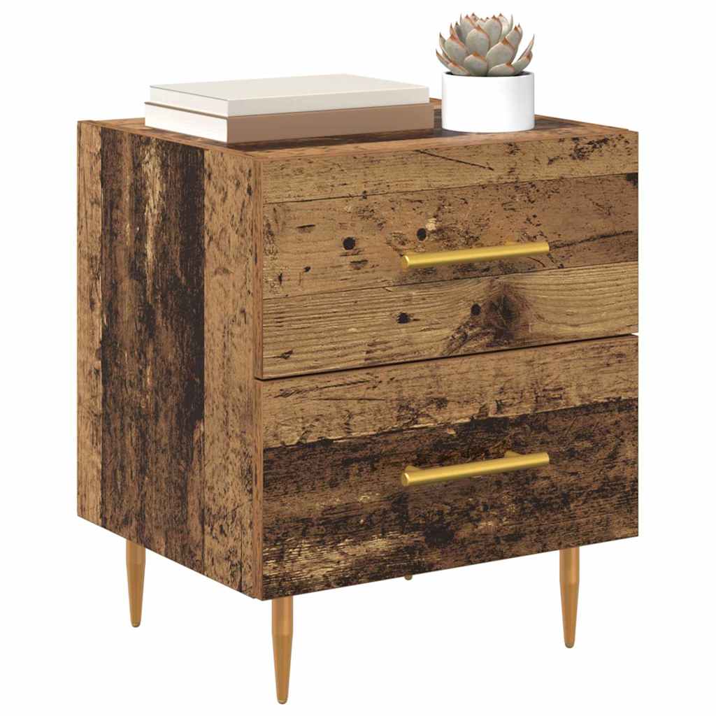 Cabinet de chevet avec tiroir Bois Ancien 40 x 35 x 47,5 cm - XIOS