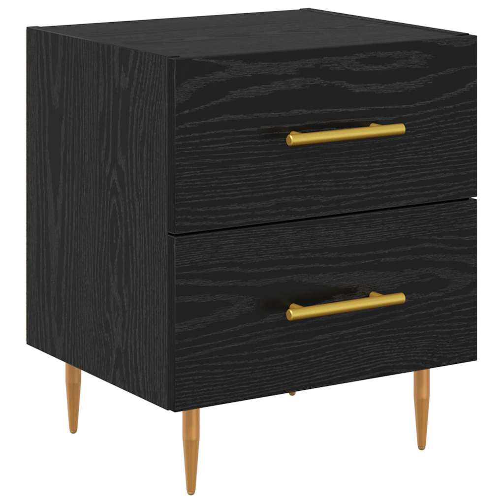 Cabinet de chevet 2 pcs Chêne noir 40 x 35 x 47,5 cm - XIOS