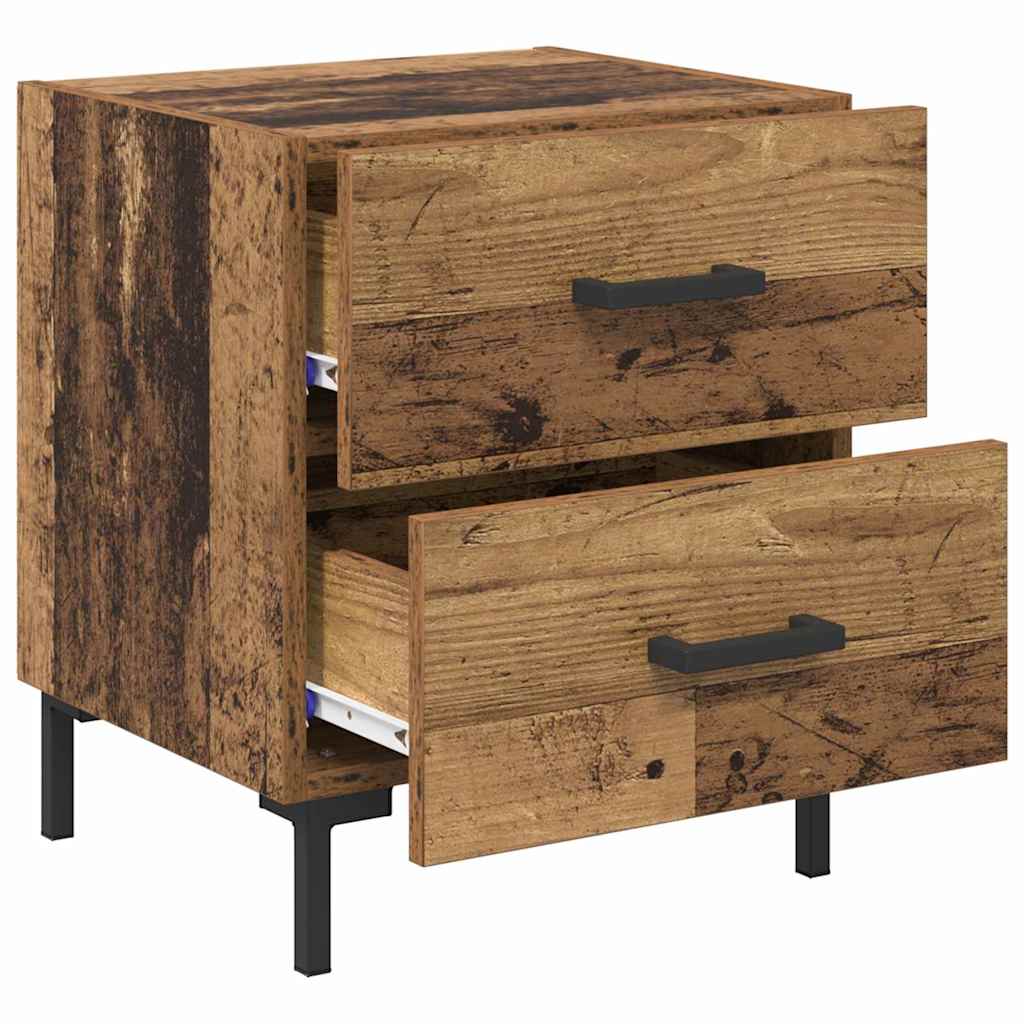 Cabinet de chevet 2 pcs Bois ancien 40 x 35 x 47,5 cm - XIOS