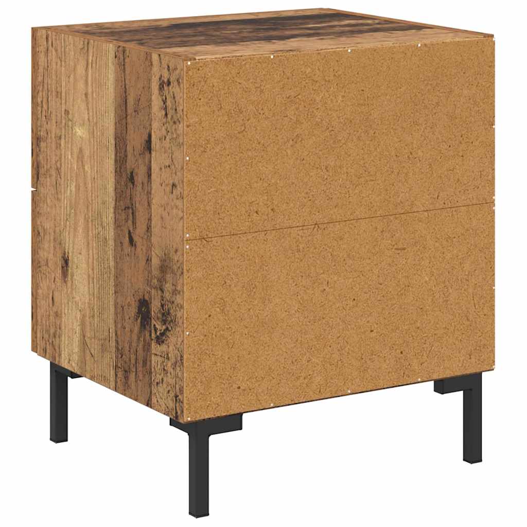 Cabinet de chevet 2 pcs Bois ancien 40 x 35 x 47,5 cm - XIOS