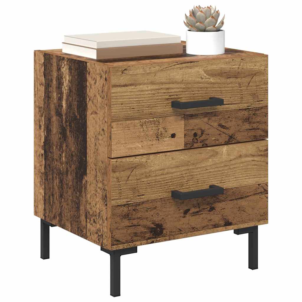 Cabinet de chevet 2 pcs Bois ancien 40 x 35 x 47,5 cm - XIOS