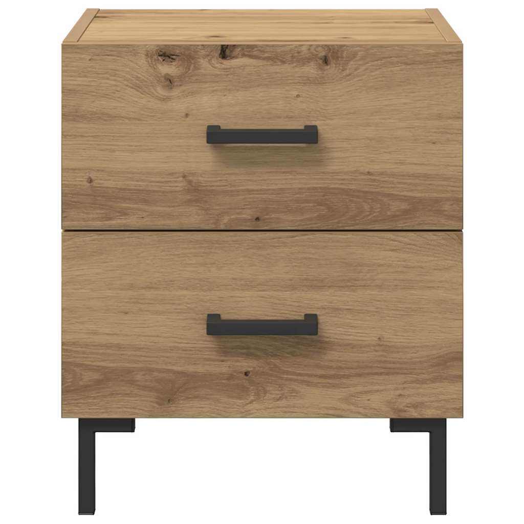 Cabinet de chevet 2 pcs Chêne artisanal 40 x 35 x 47,5 cm - XIOS
