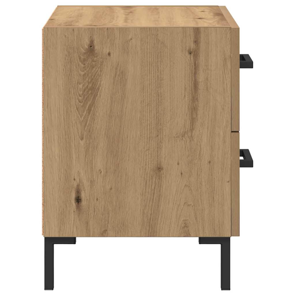 Cabinet de chevet 2 pcs Chêne artisanal 40 x 35 x 47,5 cm - XIOS
