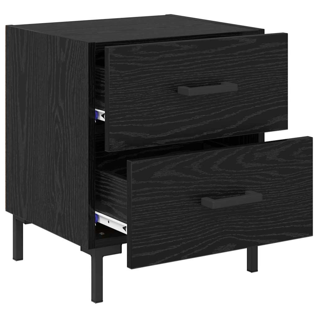 Cabinet de chevet 2 pcs Chêne noir 40 x 35 x 47,5 cm - XIOS
