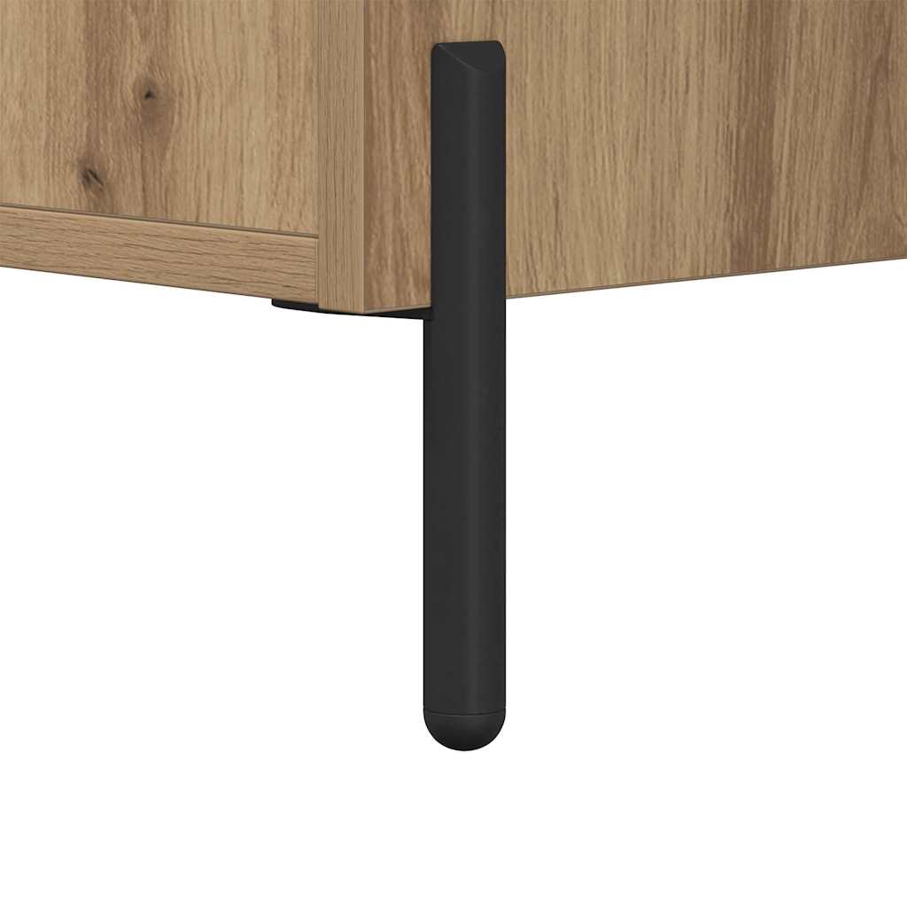 Cabinet de chevet avec tiroir chêne artisanal 40 x 35 x 47.5 cm - XIOS