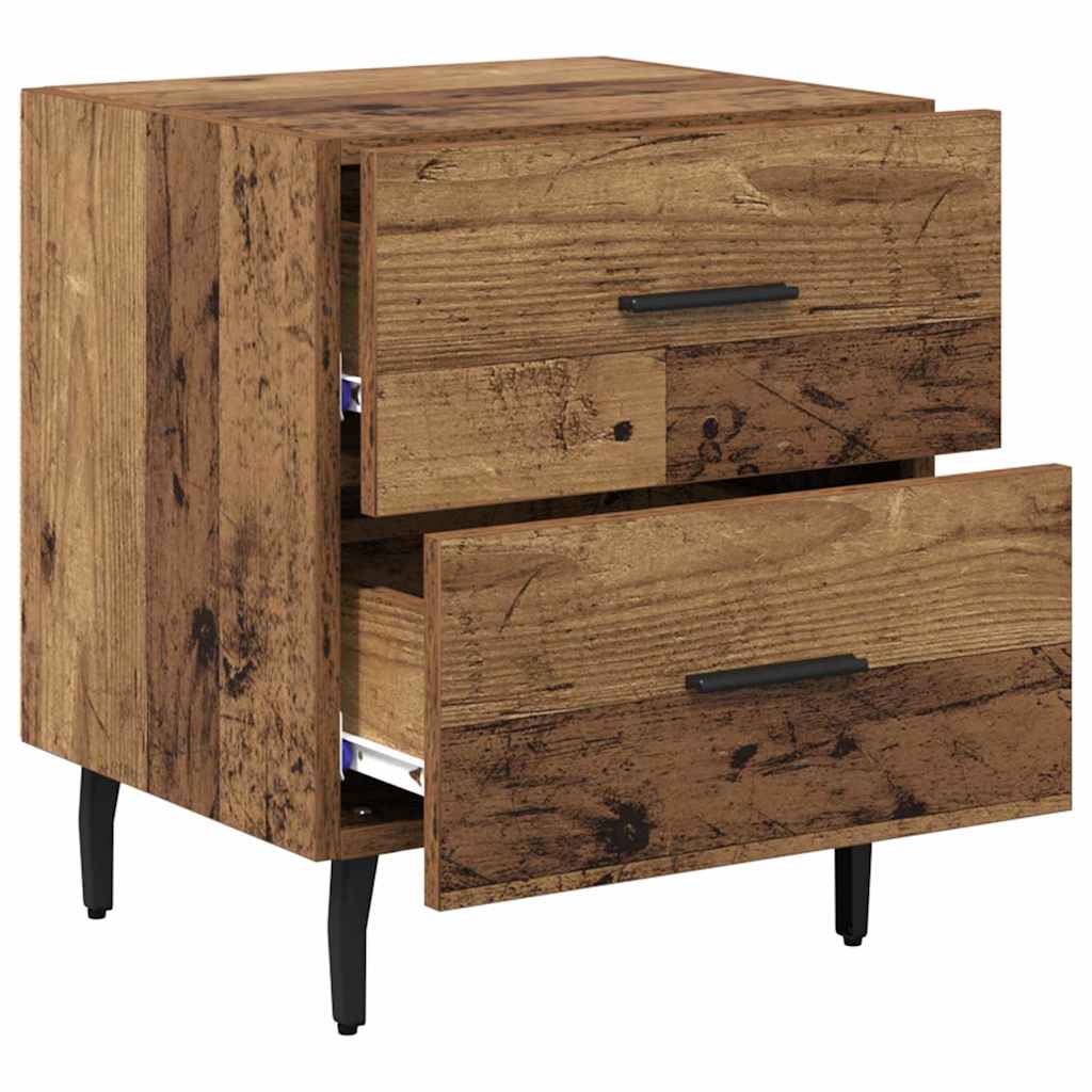 Cabinet de chevet avec tiroir Bois ancien 40 x 35 x 47.5 cm - XIOS