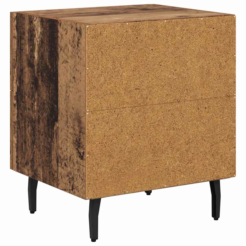 Cabinet de chevet avec tiroir Bois ancien 40 x 35 x 47.5 cm - XIOS